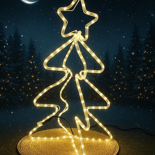 Новорічна світлодіодна декоративна фігура Ялинка LightZone, теплий білий