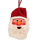 Декоративна ялинкова іграшка-куля Санта з миготливим носом LightZone