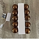 Гірлянда LED-ланцюг LightZone 10 кульок (бронзові) 2,25м на батарейках