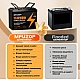 LiFePO4 12V 100Ah Акумулятор Mfuzop 1280Wh, 100A, BMS для ДБЖ з складними ручками