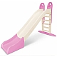 Дитячий набір ТМ Doloni Будиночок XL та гірка велика 243 см, молочно-рожевий