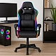 Крісло геймерське ProGame з RGB підсвіткою GX-150 комп'ютерне ігрове