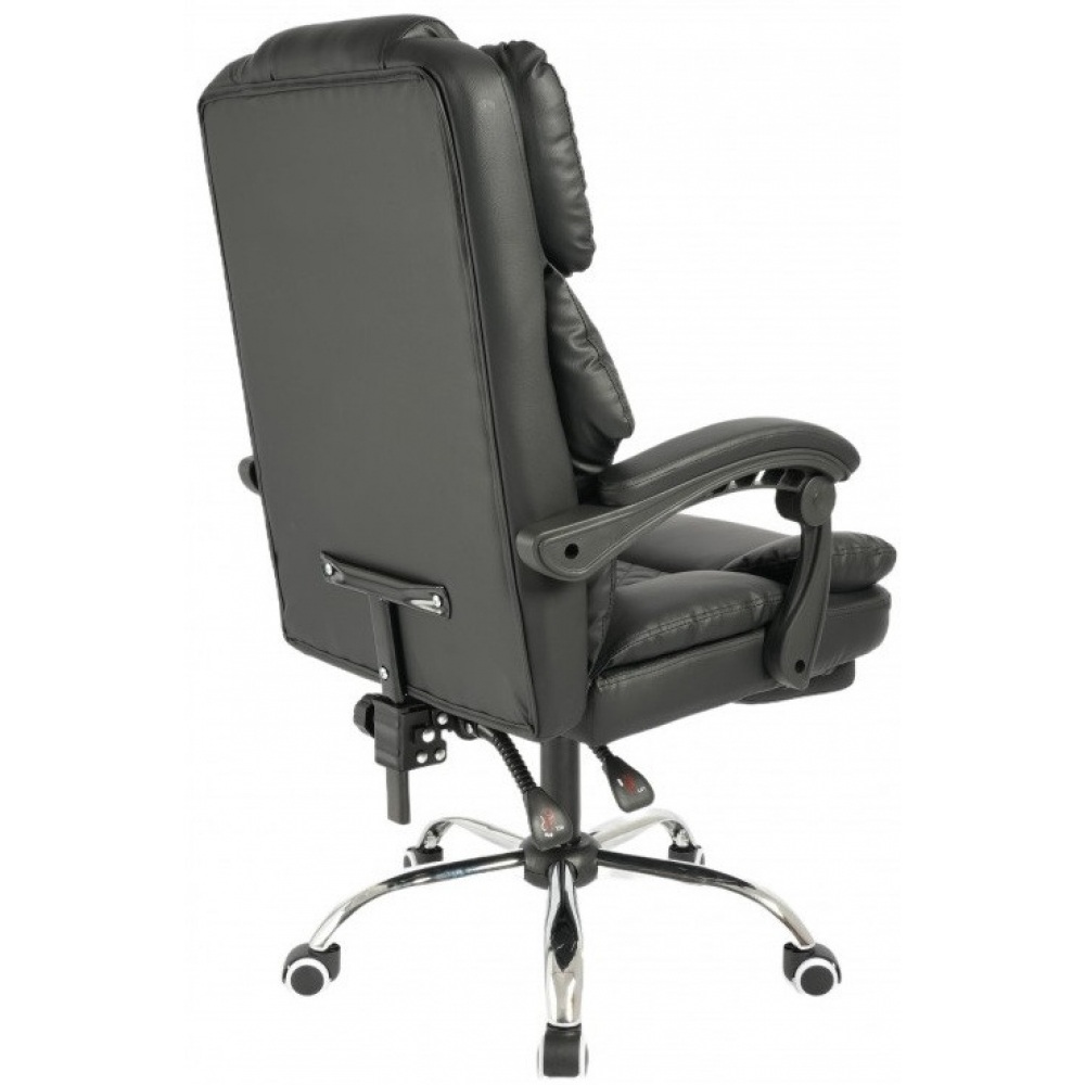 Офісне крісло до 150 кг з масажною подушкою та підставкою для ніг Axeon Master Original Чорне