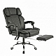 Офісне крісло до 150 кг з масажною подушкою та підставкою для ніг Axeon Master Original Чорне