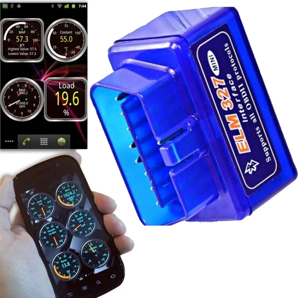 Автомобільний міні діагностичний сканер OBD2 Bluetooth для діагностики авто Автомобільний міні діагностичний сканер OBD2 Bluetooth для діагностики авто