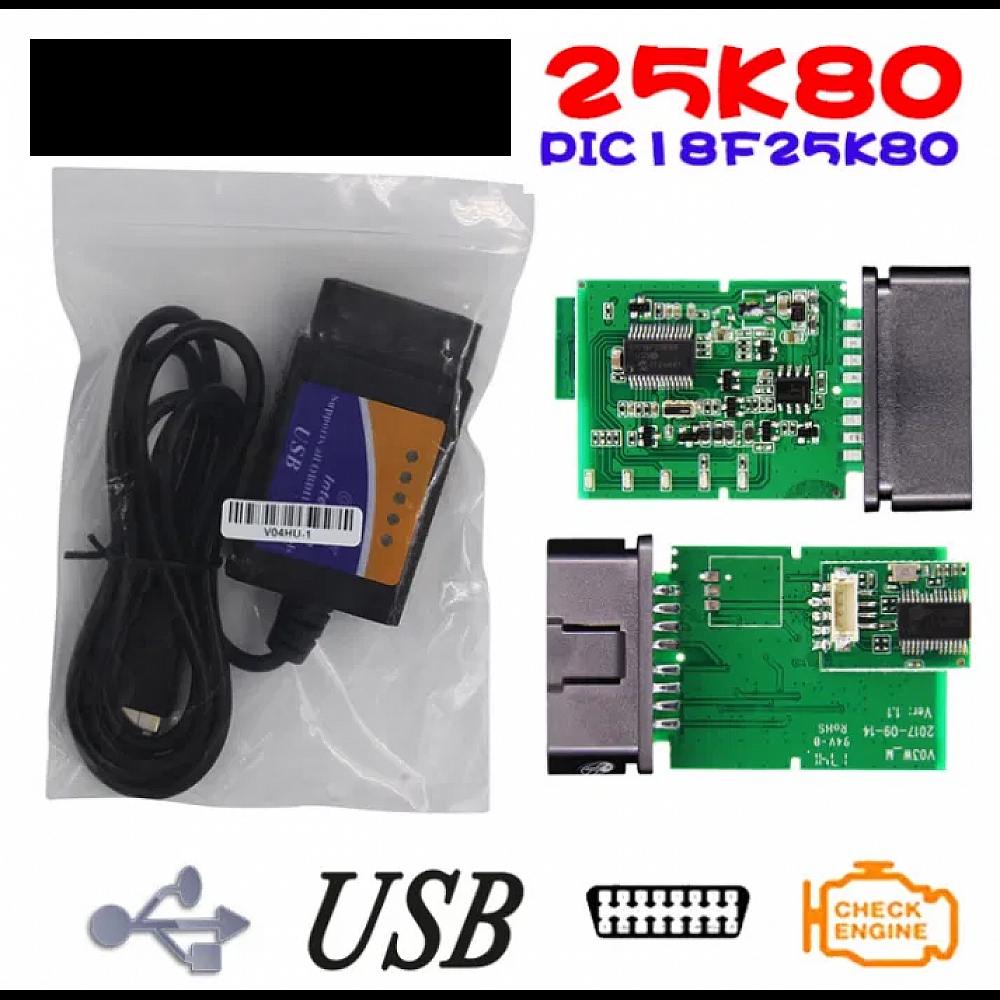 Сканер USB помилок авто діагностика ELM327 V1.5 PIC 25K80 OBD2 обд2 усб Сканер USB помилок авто діагностика ELM327 V1.5 PIC 25K80 OBD2 обд2 усб