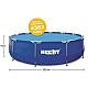 Басейн 300х76 каркасний 4383л Hecht круглий 3476 Bluesea