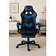 Оригінал Крісло геймерське підліткове з підставкою для ніг Comfort Game синє