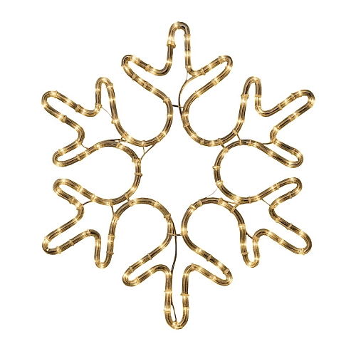 Новорічна світлодіодна фігура Сніжинка LightZone, теплий білий