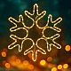 Новорічна світлодіодна фігура Сніжинка LightZone, теплий білий