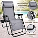 Комплект шезлонг-лежак з підстаканником Axeon 4 шт, сірий, складний з текстилену