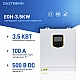 3,5 кВт Гібридний сонячний інвертор Daxtromn Power 24V, MPPT 100A, PV до 500V DC для дому, квартири