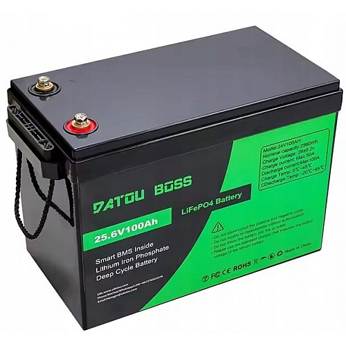 LiFePO4 24V 100Ah Акумулятор Datouboss, 120A, BMS, 2560Wh