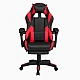 Геймерське комп'ютерне крісло з підставкою для ніг STRIKER ONE для підлітків та дорослих Червоне