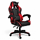 Геймерське комп'ютерне крісло з підставкою для ніг STRIKER ONE для підлітків та дорослих Червоне