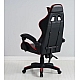 Геймерське крісло з підставкою для ніг Gamer Pro Jaguar Plus Червоне комп'ютерне ігрове