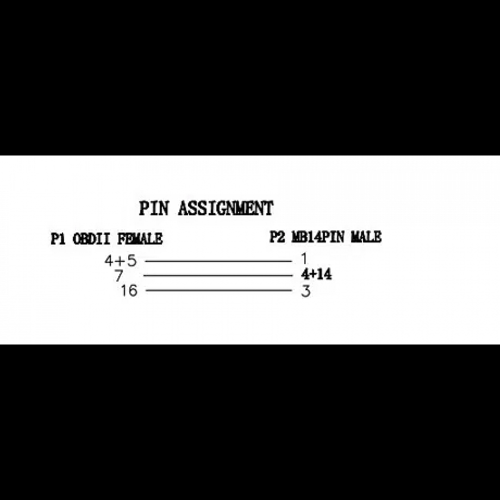 Перехідник для сканера 14 Pin OBD 2 Benz, Sprinter, VW LT адаптер Перехідник для сканера 14 Pin OBD 2 Benz, Sprinter, VW LT адаптер