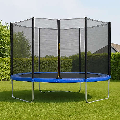 Батут Neo-Sport 312см зовнішня захисна сітка, дитячий стрибковий