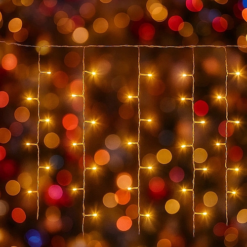 Світлодіодна гірлянда-штора LightZone 100 LED 12,2 м, теплий білий
