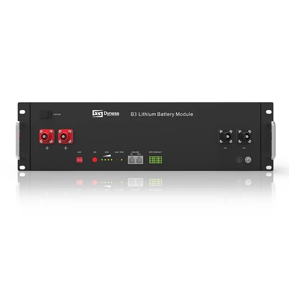 LiFePO4 акумулятор Dyness B3 3,6 кВт 48V/75Ah для системи енергозабезпечення будинку, квартири