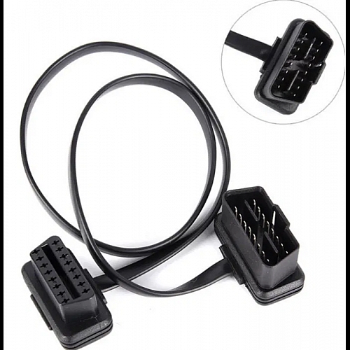 Кабель удлинитель 60 см OBD2 ОБД 16-pin - папа на х 16-pin мама Кабель удлинитель 60 см OBD2 ОБД 16-pin - папа на х 16-pin мама