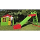 Набір дитячий ТМ Doloni Будиночок XL та гірка велика 243 см, червоно зелений