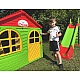 Набір дитячий ТМ Doloni Будиночок XL та гірка велика 243 см, червоно зелений