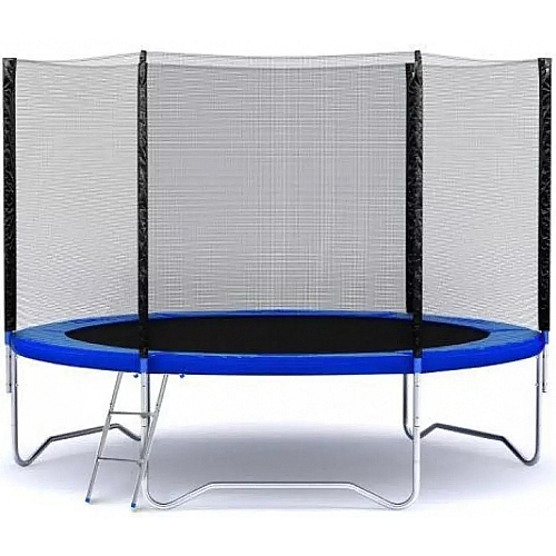 Батут 312 см Neo-Sport дитячий стрибковий зовнішня захисна сітка та сходи