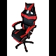 Геймерське крісло Vicotan VIP професійне, чорно-червоне