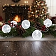 Світлодіодна гірлянда на батарейках Oecolux LED Tischdekoration Kunststoffkugel, біле світло