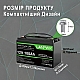LiFePO4 12V/100Ah Акумулятор LanPWR з Bluetooth, BMS для резервного живлення