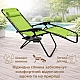 Комплект шезлонг-лежак з підстаканником Axeon 4 шт, lime green, складний з текстилену