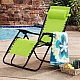 Комплект шезлонг-лежак з підстаканником Axeon 4 шт, lime green, складний з текстилену