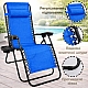 Комплект шезлонг-лежак з підстаканником Axeon 2 шт., синій, складний з текстилену