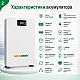 10,24 кВт*год LiFePO4 Комплект резервного живлення з Wi-Fi інвертор Anenji + 2 акумулятора з LCD-дисплеєм Genix Green 51.2V 100Ah