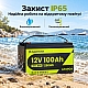 LiFePO4 12V/100Ah Акумулятор CyperOcean з BMS 100 А для систем резервного живлення