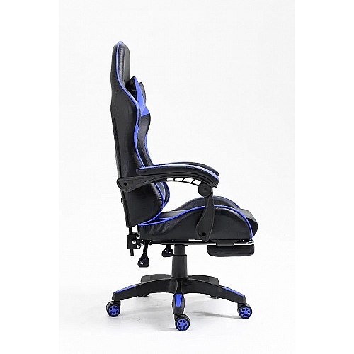 Крісло геймерське Gamery професійне чорно-синє комп'ютерне ігрове