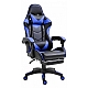 Крісло геймерське Gamery професійне чорно-синє комп'ютерне ігрове