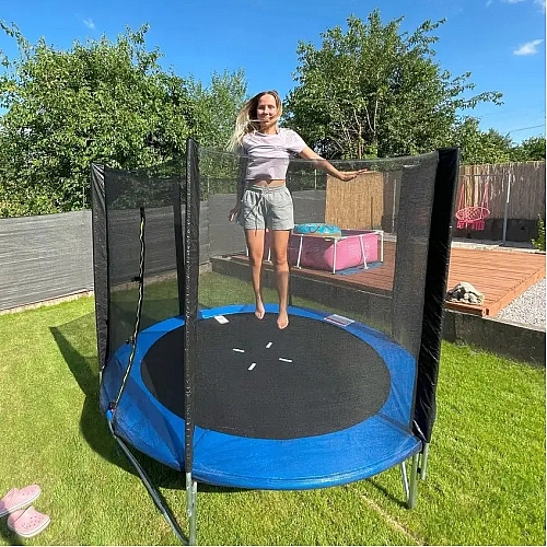 Батут FunHit 183 см захисна сітка, 6 футів для дітей