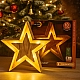 Різдвяна зірка 35 см на батарейках LightZone, таймер, теплий білий, новорічна декоративна прикраса