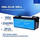 LiFePO4 24V/100Ah Акумулятор Daxtromn з BMS 100 А для систем резервного живлення