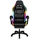 Крісло геймерське ProGame з RGB підсвіткою, підставка для ніг GX-150 комп'ютерне ігрове