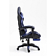 Крісло геймерське з підставкою для ніг Comfort Game синє
