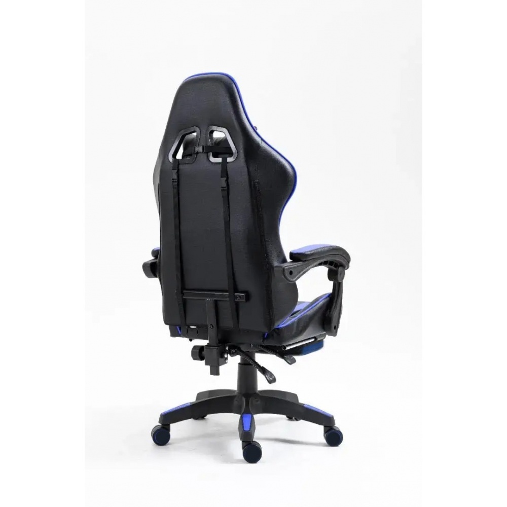 Крісло геймерське з підставкою для ніг Comfort Game синє