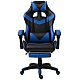 Крісло геймерське з підставкою для ніг Comfort Game синє