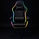 Крісло геймерське ProGame з RGB підсвіткою, підставка для ніг GX-150 комп'ютерне ігрове