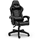 Геймерське крісло Gamery до 150 кг комп'ютерне ігрове Чорне