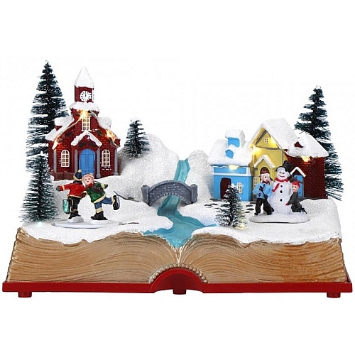 Карусель новорічна з підсвічуванням та музикою "Зимова книга" LightZone