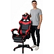 Крісло геймерське з підставкою для ніг Comfort Game червоне