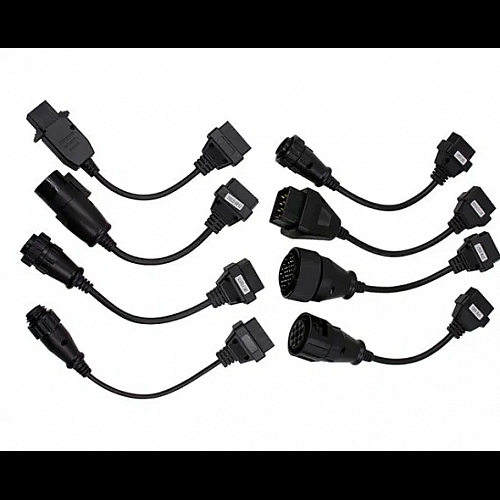 Набір перехідник 8шт OBD2 діагностика вантажних авто Man Delphi DS150E Набір перехідник 8шт OBD2 діагностика вантажних авто Man Delphi DS150E